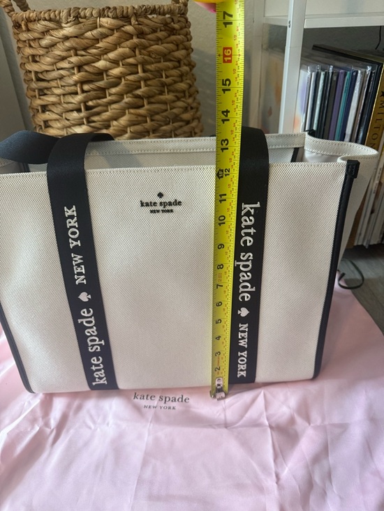 Brand New with Tags! Kate Spade Black and White Tote - Picture 3 of 8